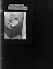 Woman in Office (1 Negative), undated [Sleeve 60, Folder c, Box 45]